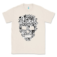 Natural funny pitbull skull dog skeleton halloween t shirt Classic Tee - linhVisuals