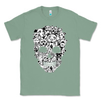 Sage funny pitbull skull dog skeleton halloween t shirt Classic Tee - linhVisuals