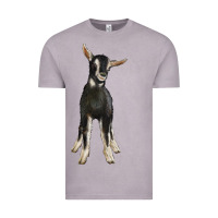 Vintage Zinc Hand Drawn Baby Alpine Goat Vintage Tee - LillyAllenDesigns