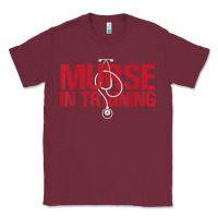Burgundy funny male nurse murse in training t shirt Classic Tee - linhVisuals