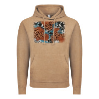 Vintage Coffee leopard cowhide background Vintage Hoodie - BarkalooDesign