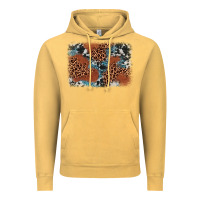 Vintage Mustard leopard cowhide background Vintage Hoodie - BarkalooDesign