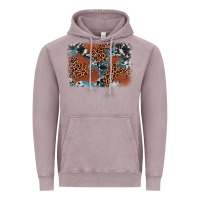 Vintage Zinc leopard cowhide background Vintage Hoodie - BarkalooDesign