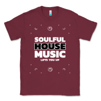 Burgundy soulful house music deep house edm premium t shirt Classic Tee - linhVisuals