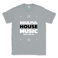 Heather Grey soulful house music deep house edm premium t shirt Classic Tee - linhVisuals