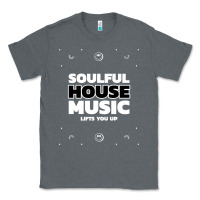 Charcoal Heather soulful house music deep house edm premium t shirt Classic Tee - linhVisuals