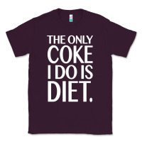 Plum the only coke i do is diet Classic Tee - linhVisuals