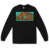 Black brave turquoise leopard cactus and floral arrow licanse plate Long Sleeve Tee - Artiststas