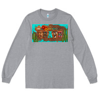 Heather Grey brave turquoise leopard cactus and floral arrow licanse plate Long Sleeve Tee - Artiststas