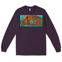 Plum brave turquoise leopard cactus and floral arrow licanse plate Long Sleeve Tee - Artiststas