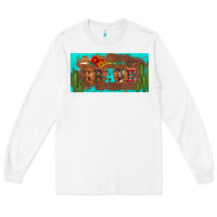 White brave turquoise leopard cactus and floral arrow licanse plate Long Sleeve Tee - Artiststas
