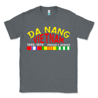 Charcoal Heather da nang vietnam war veteran military Classic Tee - linhVisuals
