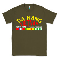 Army Green da nang vietnam war veteran military Classic Tee - linhVisuals
