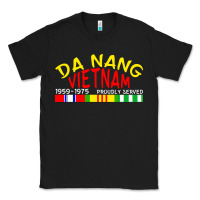 Black da nang vietnam war veteran military Classic Tee - linhVisuals