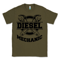 Army Green diesel mechanic Classic Tee - linhVisuals