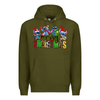 Army Green merry christmas stitch Premium Hoodie - AdoDesignShop