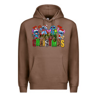 Chestnut merry christmas stitch Premium Hoodie - AdoDesignShop