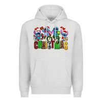Dove Grey merry christmas stitch Premium Hoodie - AdoDesignShop