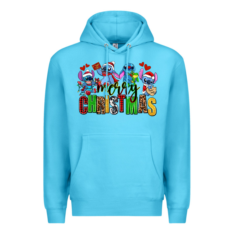 Merry Christmas Stitch Premium Hoodie by AdoDesignShop | Teevron