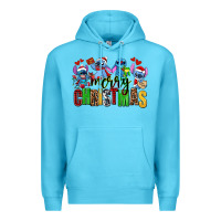 Ocean Blue merry christmas stitch Premium Hoodie - AdoDesignShop