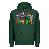 Sports Green merry christmas stitch Premium Hoodie - AdoDesignShop
