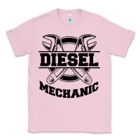 Bubblegum Pink diesel mechanic Classic Tee - linhVisuals