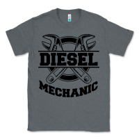 Charcoal Heather diesel mechanic Classic Tee - linhVisuals