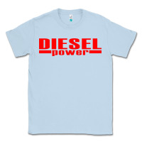 Dusty Blue Diesel Power Classic Tee - linhVisuals
