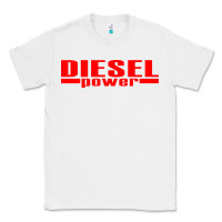 White Diesel Power Classic Tee - linhVisuals