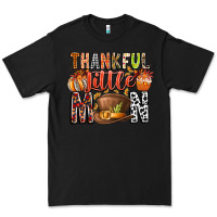 Black Thankful Little Mon Premium Tee - CowhideDigitalArt
