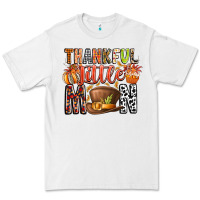 White Thankful Little Mon Premium Tee - CowhideDigitalArt