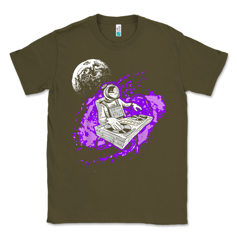 Techno Astronaut Electronic Music Rave Festival Raver T Shirt Classic Tee by linhVisuals | Teevron