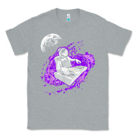 Heather Grey techno astronaut electronic music rave festival raver t shirt Classic Tee - linhVisuals