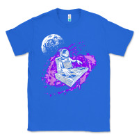 True Royal techno astronaut electronic music rave festival raver t shirt Classic Tee - linhVisuals