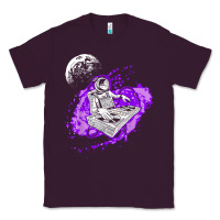 Plum techno astronaut electronic music rave festival raver t shirt Classic Tee - linhVisuals