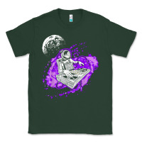 Sports Green techno astronaut electronic music rave festival raver t shirt Classic Tee - linhVisuals