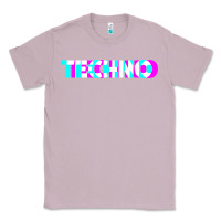 Lilac techno music t shirt Classic Tee - linhVisuals