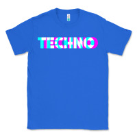 True Royal techno music t shirt Classic Tee - linhVisuals