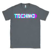 Charcoal Heather techno music t shirt Classic Tee - linhVisuals