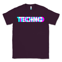 Plum techno music t shirt Classic Tee - linhVisuals