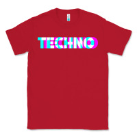 Red techno music t shirt Classic Tee - linhVisuals