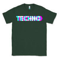 Sports Green techno music t shirt Classic Tee - linhVisuals