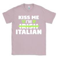 Lilac kiss me im italian t  shirt kiss me i'm irish italian patriotic st pat Classic Tee - linhVisuals