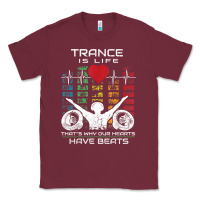 Burgundy trance music retro vintage dj gift t shirt Classic Tee - linhVisuals