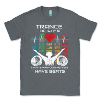 Charcoal Heather trance music retro vintage dj gift t shirt Classic Tee - linhVisuals