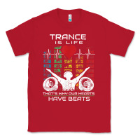 Red trance music retro vintage dj gift t shirt Classic Tee - linhVisuals