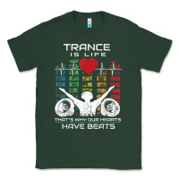 Sports Green trance music retro vintage dj gift t shirt Classic Tee - linhVisuals