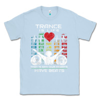 Dusty Blue trance music retro vintage dj gift t shirt Classic Tee - linhVisuals