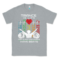 Heather Grey trance music retro vintage dj gift t shirt Classic Tee - linhVisuals