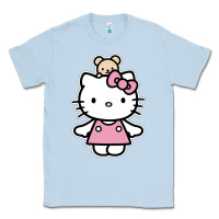 Dusty Blue kitty Classic Tee - linhVisuals
